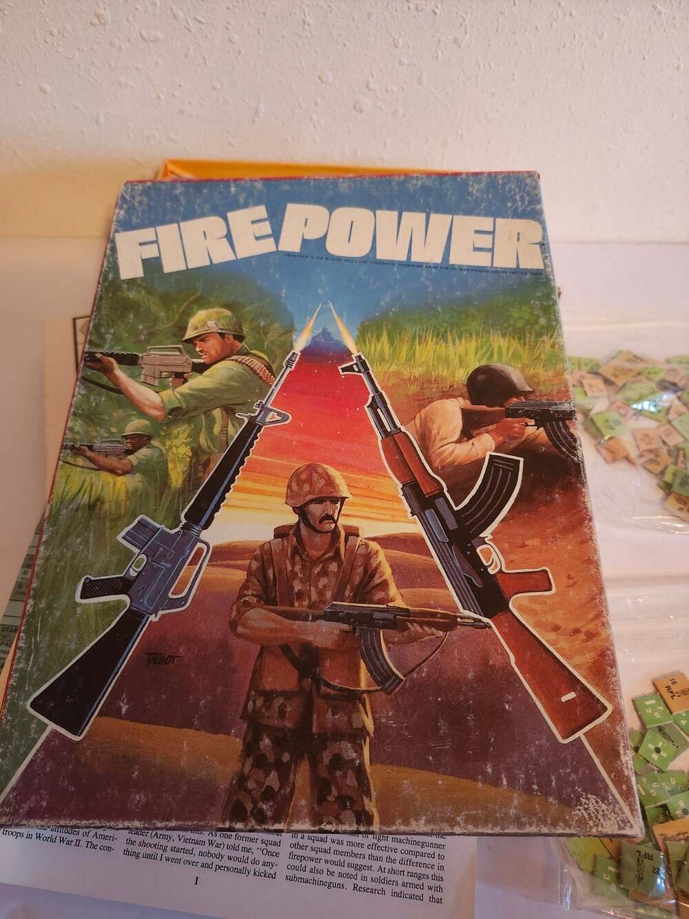 Avalon Hill Firepower Man-to-Man Squad Tactics Board Game